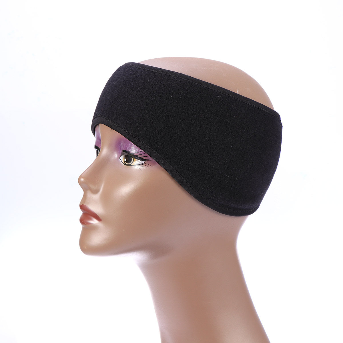 Fleece Ear Warmer Band - Универсальная черная повязка на голову с
