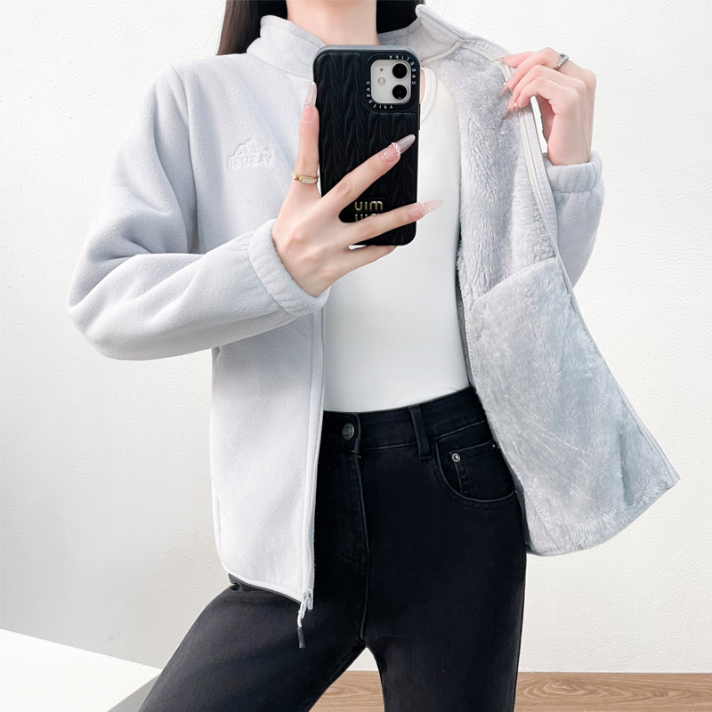 Sherpa Hoodie Fleece - Флисовая толстовка без шапки, женская толстовка
