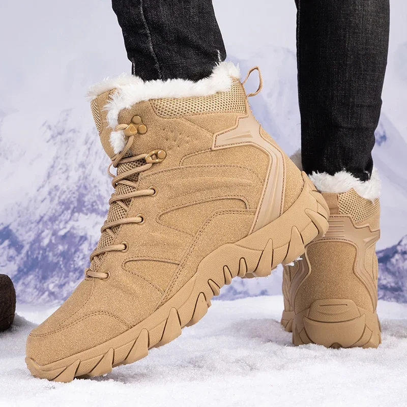 Waterproof Winter Boot - Мужские зимние тактические ботинки на шнуровке,