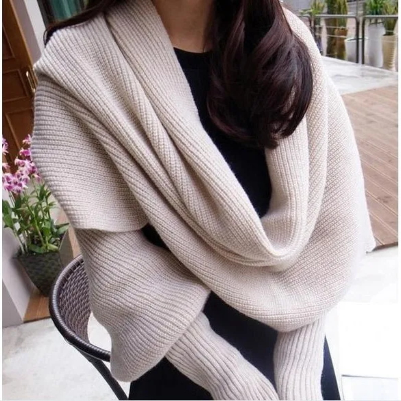 Wool Scarf Men - SupSindy Женский зимний шарф в европейском