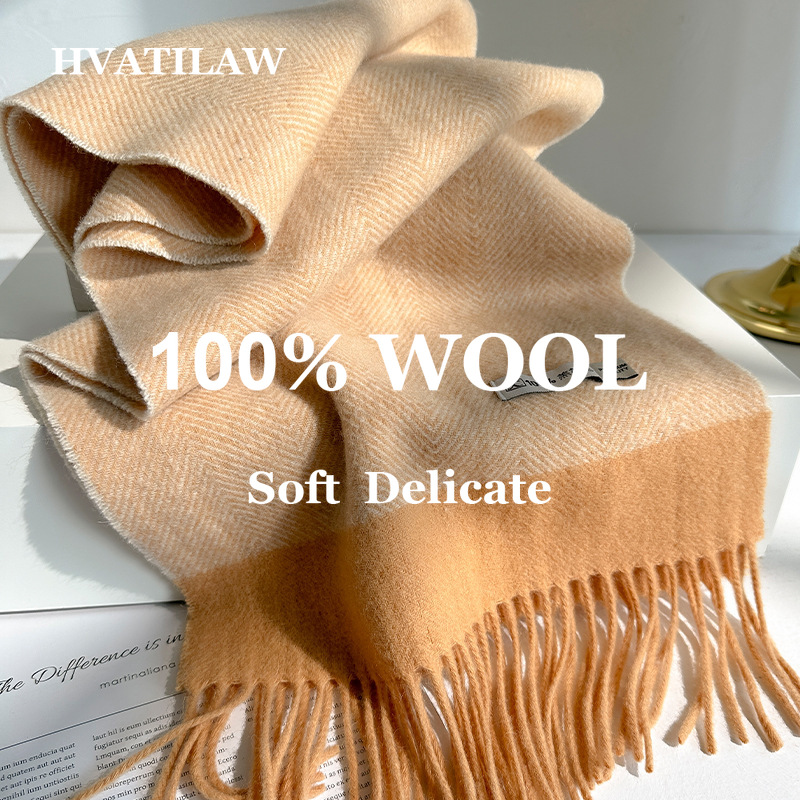 Wool Scarf Men - Шарф из 100% чистой шерсти для
