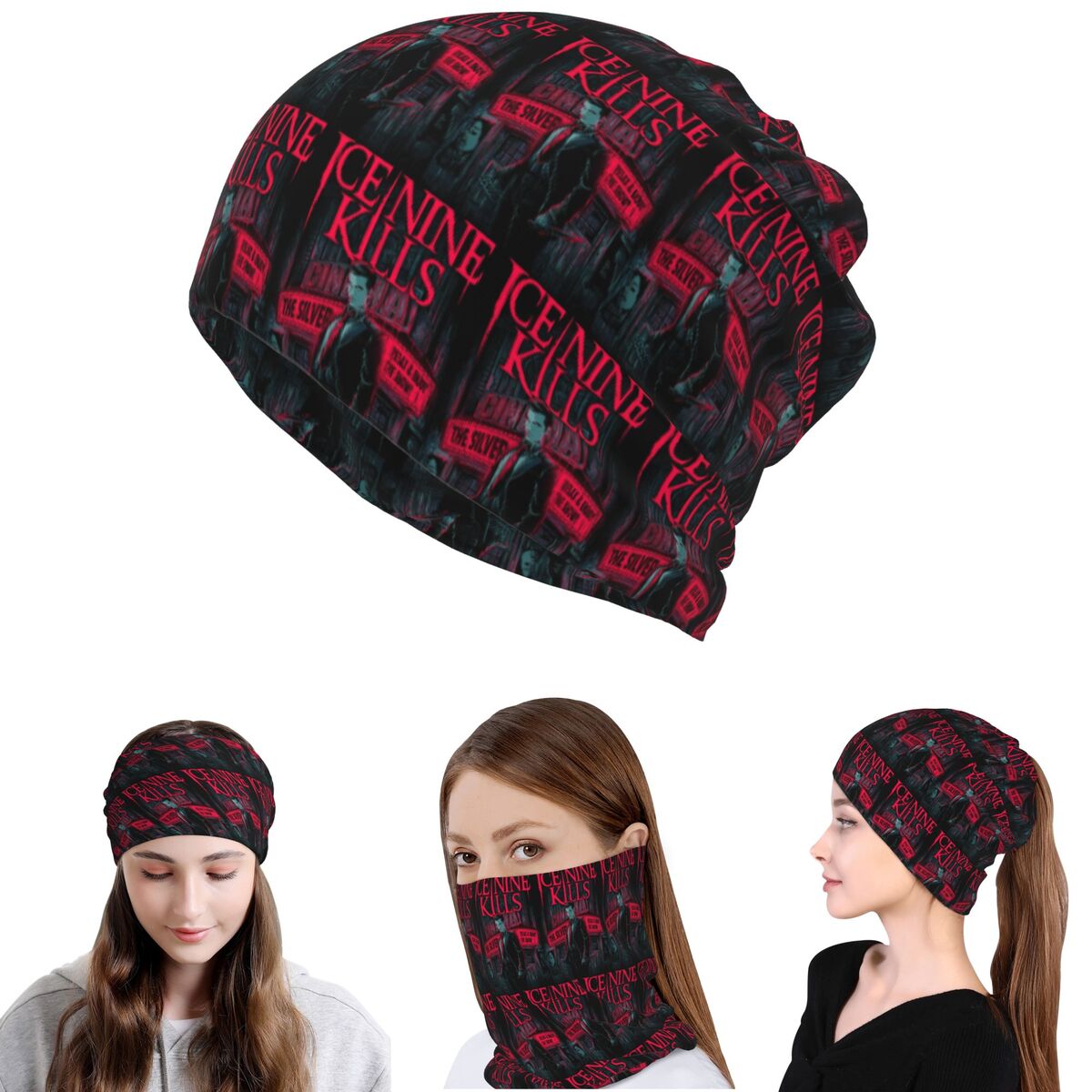 Knit Beanie Hat Warm - Шарф-бандана Ice Nine Kills The Silver