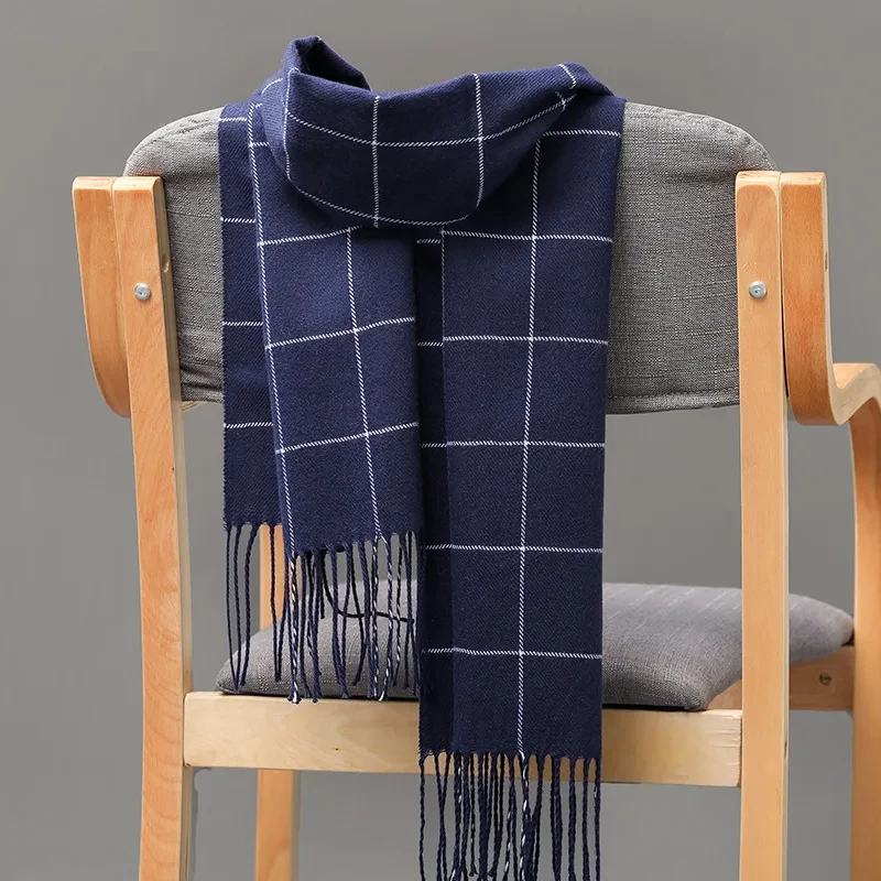 Wool Scarf Men - Новинка 2024, зимний мужской шарф, сохраняющий