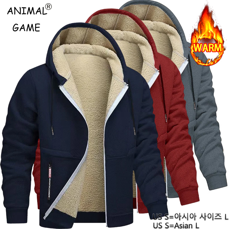 Мужская повседневная флисовая  – обзор и цена Sherpa Hoodie Fleece