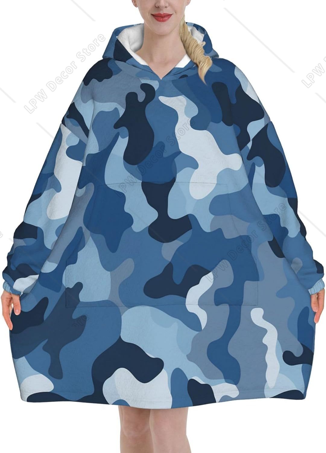 Классический синий камуфляжный – обзор и цена Sherpa Hoodie Fleece