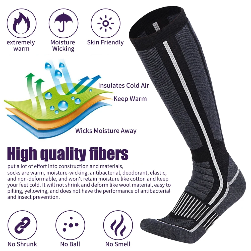 Лыжные носки XQQMXX 1 пара, лы – обзор и цена Thermal Sock Wool