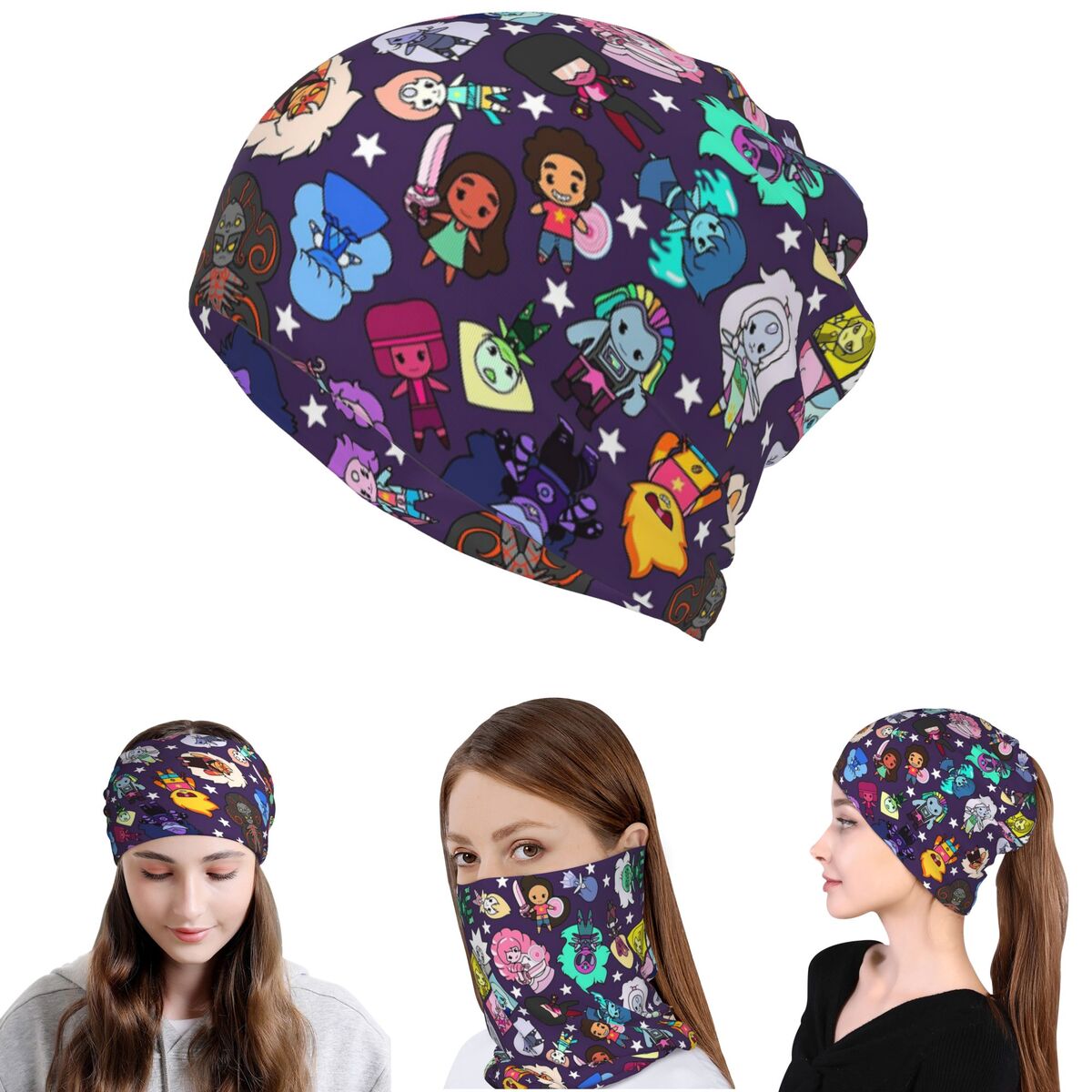 Бандана Crystal Gems Steven Un – обзор и цена Knit Beanie Hat Warm