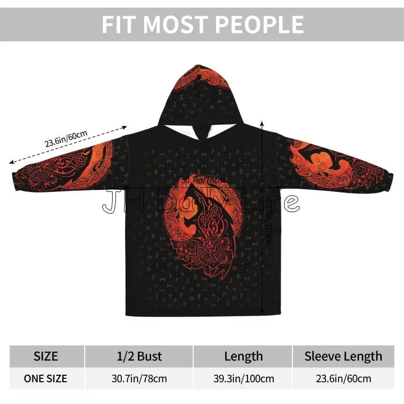Носимое одеяло с капюшоном Vik – обзор и цена Sherpa Hoodie Fleece
