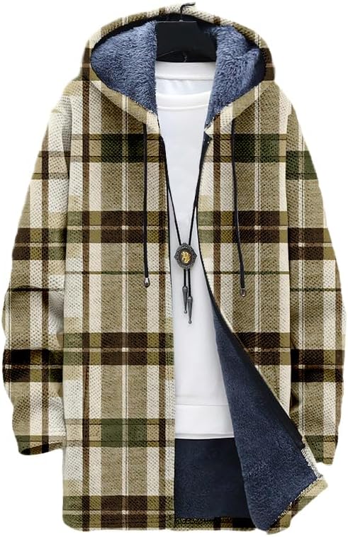 Мужской клетчатый кардиган, то – обзор и цена Sherpa Hoodie Fleece
