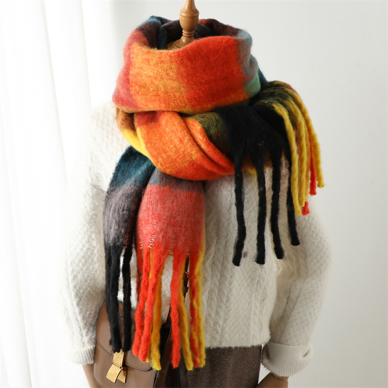 Новый осенне-зимний шарф в кле – обзор и цена Wool Scarf Men